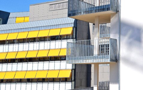 Balcony buildings city
