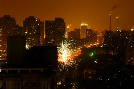 Celebration night sparks