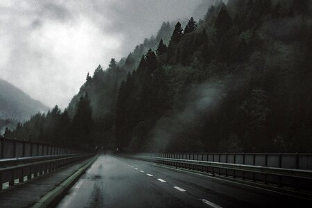 Highway landscape road