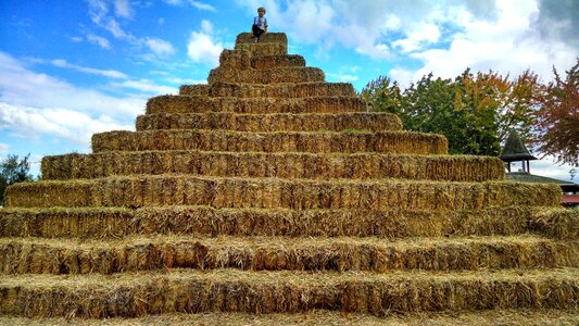 Pyramid climb children photo