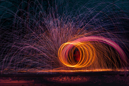 Fire Laser Light Show in Calgary, Alberta, Canada photo