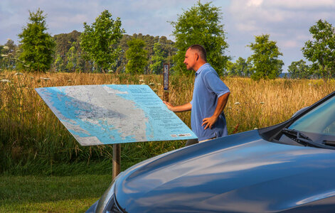 Blackwater NWR map with visitor