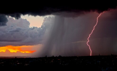 Weather storm flash photo