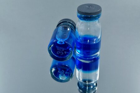 Antiserum blue vaccination photo