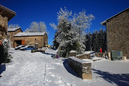 Snow winter auvergne photo