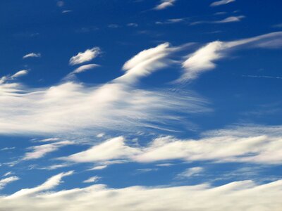 Cloud contrail clear photo