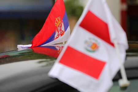 Serbia flag government photo