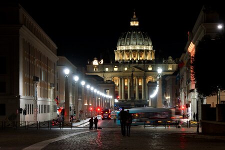 Night landscape of Rome photo