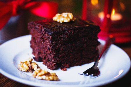 Chocolate Cake Slice photo