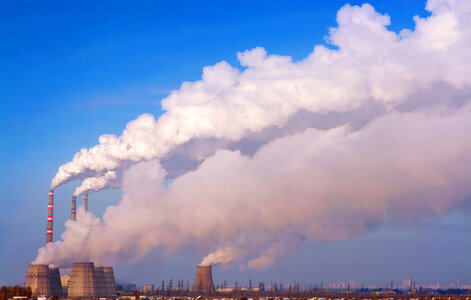 Global Warming - Factory Pollution photo