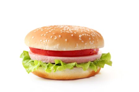 Hamburger fast meal photo