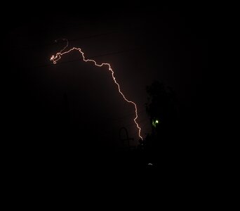 Night electricity weather photo