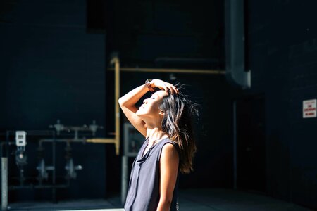 Floor girl hair photo