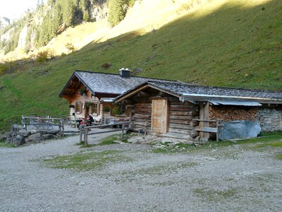 Mountain hut alm allgäu photo