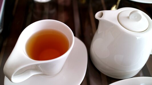 Teapot black tea green tea photo