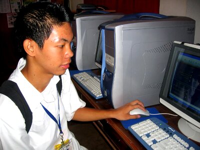 Boy philippines school photo