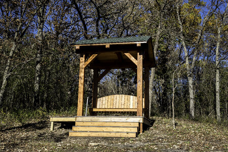 Bench at the Morton County Forest Lookout, Wisconsin