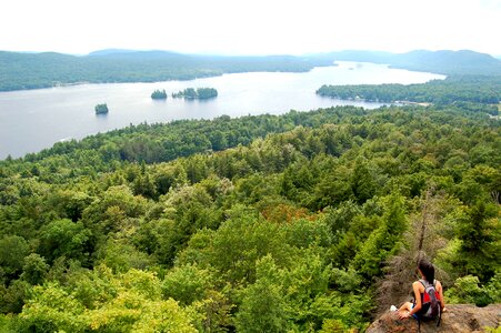 Valley view panorama photo