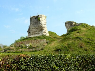 Plants ruins stone photo