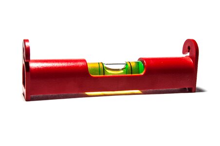 Red string scale isolated