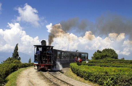 Toy train steam photo