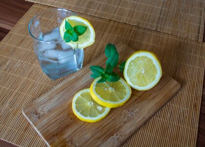 Healthy ice cubes summer