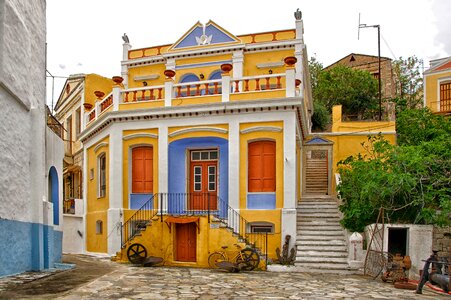 Nautical museum colorful town