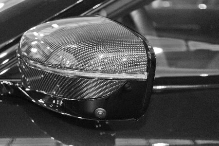 Black And White carbon mirror