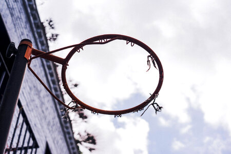 Basketball Hoop Without a Net