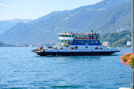 Tourist Ferry on Lake Como photo