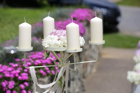 Candle ceremony decoration photo