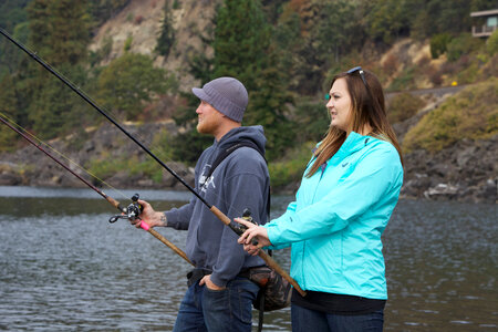 Fishing for salmon on the Columbia River