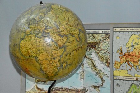 Geography map atlas photo