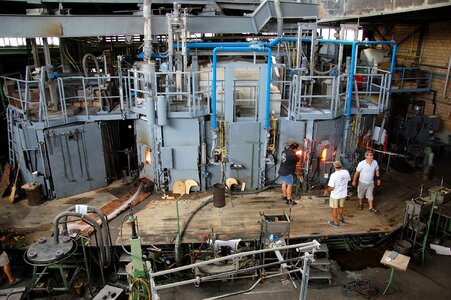 Glass blowing industry heavy industry
