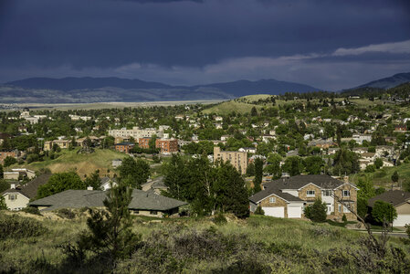 Town of Helena from the Mountain Parking Lot