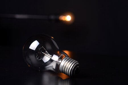 Dark electricity light photo