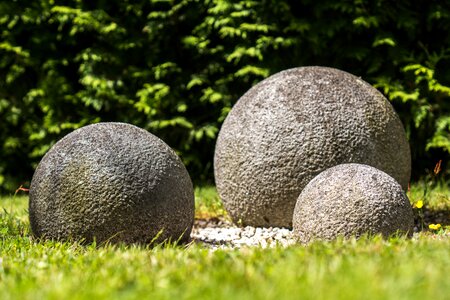 Granite ball garden japanese garden
