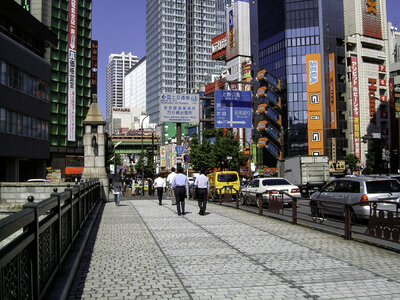 Manseibashi Bridge in Akihabara, Tokyo, Japan photo