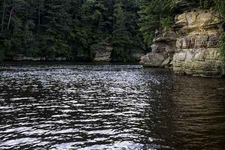 Rock formations at Wisconsin Dells photo