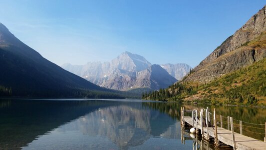 Beautiful lakeside landscape photo
