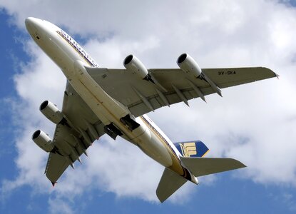 Jet takeoff a380 photo