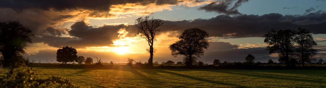 Sunset over the Horizon majestic landscape photo