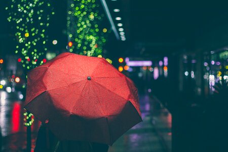 Night dark street photo