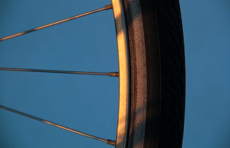 Blue spokes bikes photo