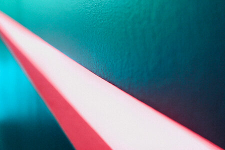 Closeup of Turquoise Wall Ending in Infinity photo