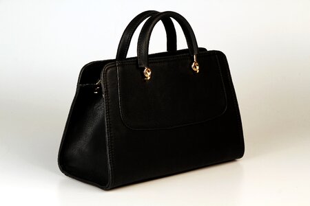 Handbag black gold
