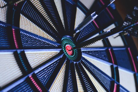 Darts dart board blue board photo