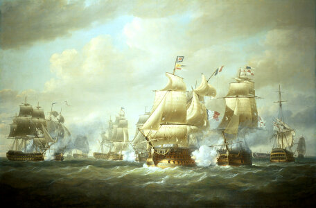 Battle of San Domingo at Sea during the Napoleonic Wars photo