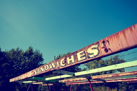 Abandoned Rusty Sign photo
