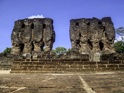 Old Ruined Buildings in Sri Lanka photo